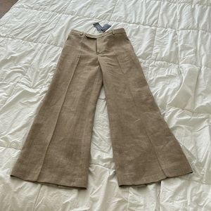 NWT Ralph Lauren Wool-Blend Wide-Leg Trousers